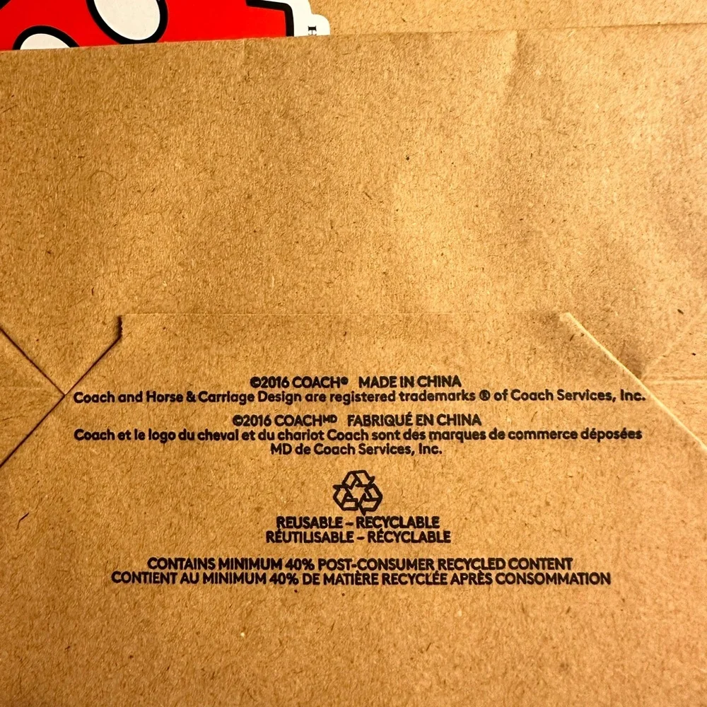 Coach x Disney collab small shopping bag